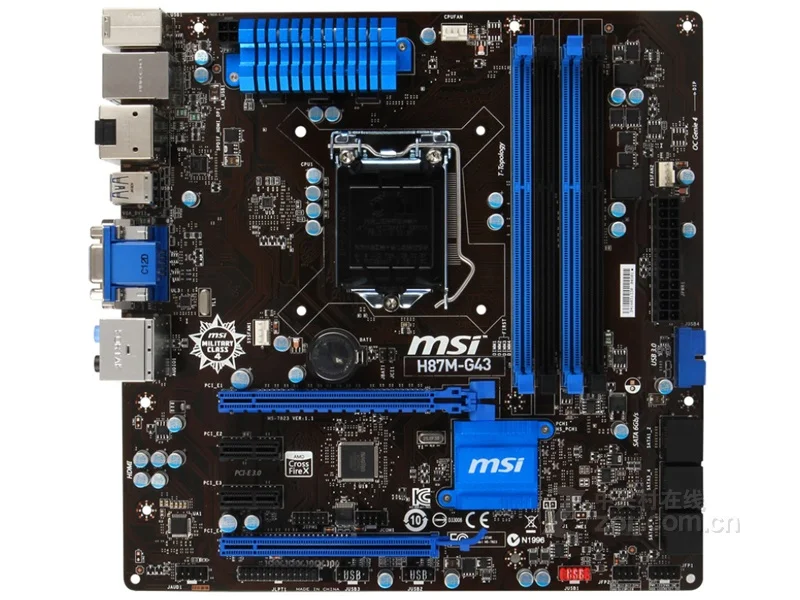 Оригинальная материнская плата MSI H87M-G43 H87 LGA 1150 DDR3 i3 i5 i7 32G SATA3 USB3.0 | Компьютеры и
