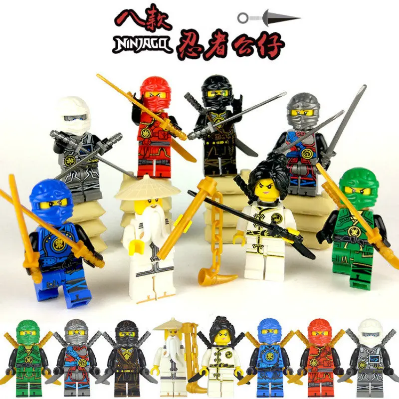 

KAI JAY COLE ZANE Lloyd WU LegoINGOD Ninjagoingly Building Blocks Bricks Toys Kids Gift NYA GARMADON Ninja Toys