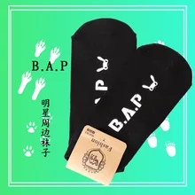 [MYKPOP] BAP B. A. P. Черные хлопковые носки унисекс KPOP Fans коллекции SA18072309