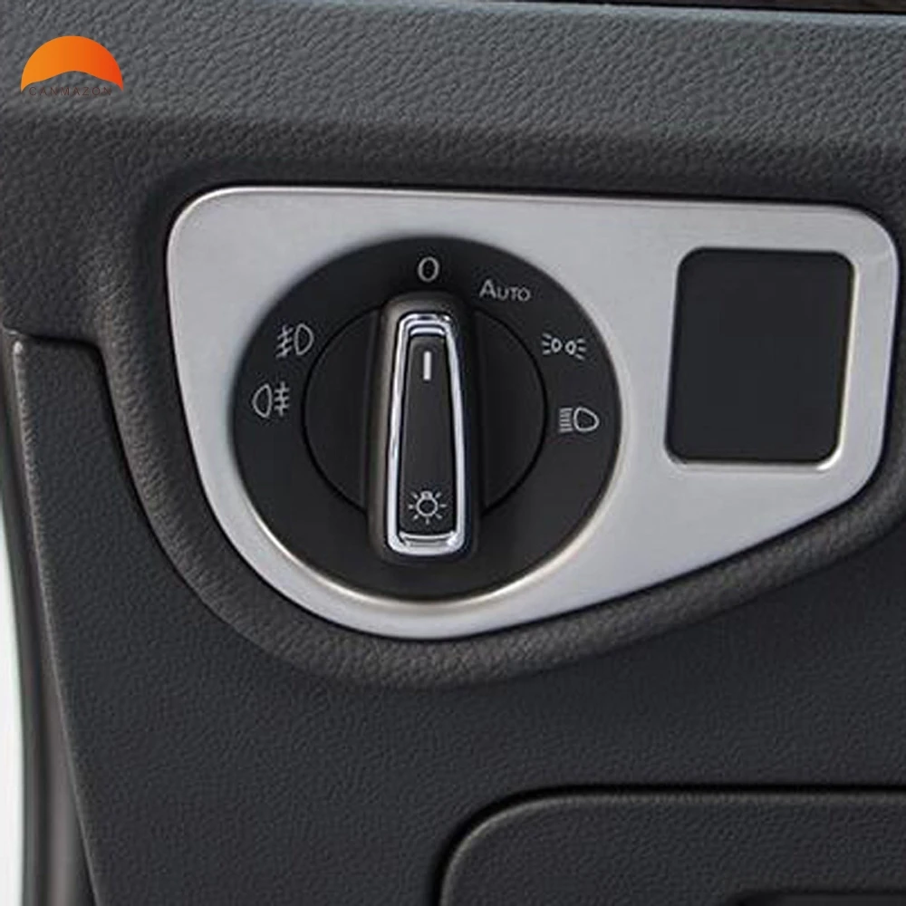 For Volkswagen VW Touran 2016 2017 Car Headlight Switch Circle