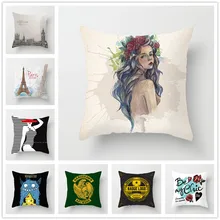 

45x45 Pillow Case Square Pillow Cover Cushion Case Toss Hidden Zipper Closure Pillows Pattern For Bedroom Living Room 027-1