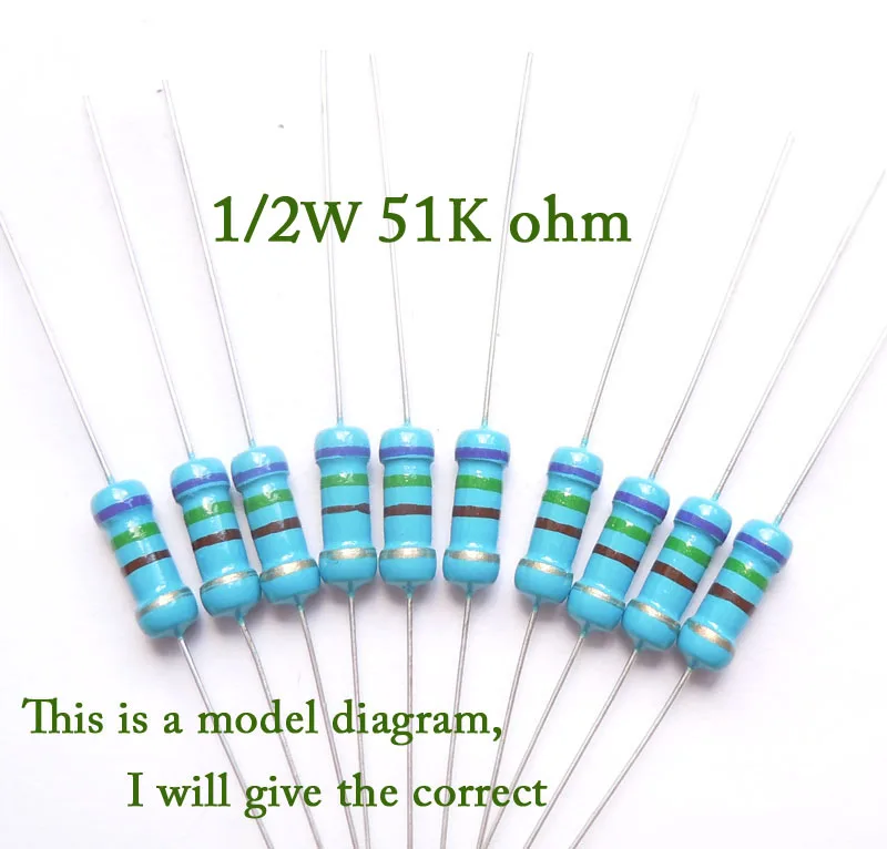 EYUH228677HL 1/2w 51k 51000 ohm 0.5w 100% Original New Fixed Resistor Carbon Film Resistors Resistance +/- 5% (500pcs) | Дом и сад