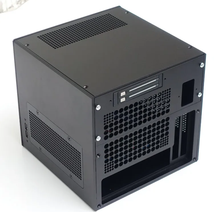 Черный корпус/чехол для компьютера с воздушным охлаждением SFX power ITX CUBE 2 нового