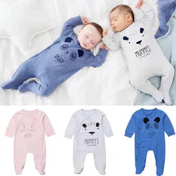 

For Toddler Baby Boy /Girls Bear Print Cotton Romper Jumpsuit Outfit Clothes