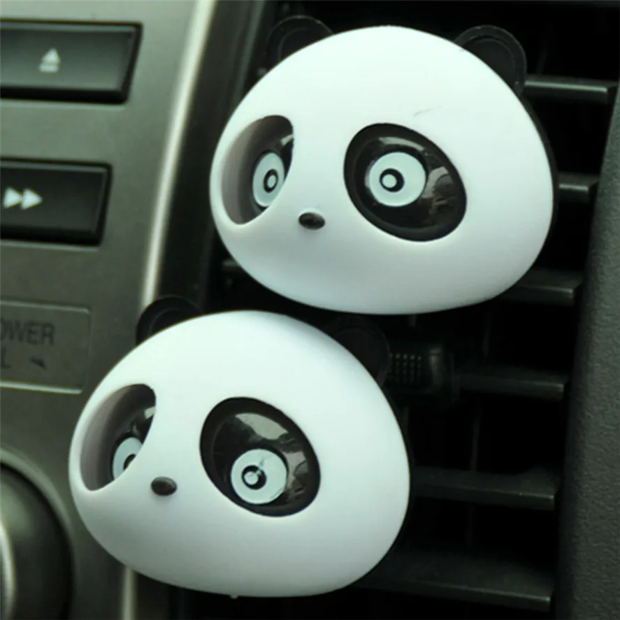 

New Car Perfume Diffuser 2PS Cute Panda Car Perfume Air Freshener Auto Accessory For Car 0117#30
