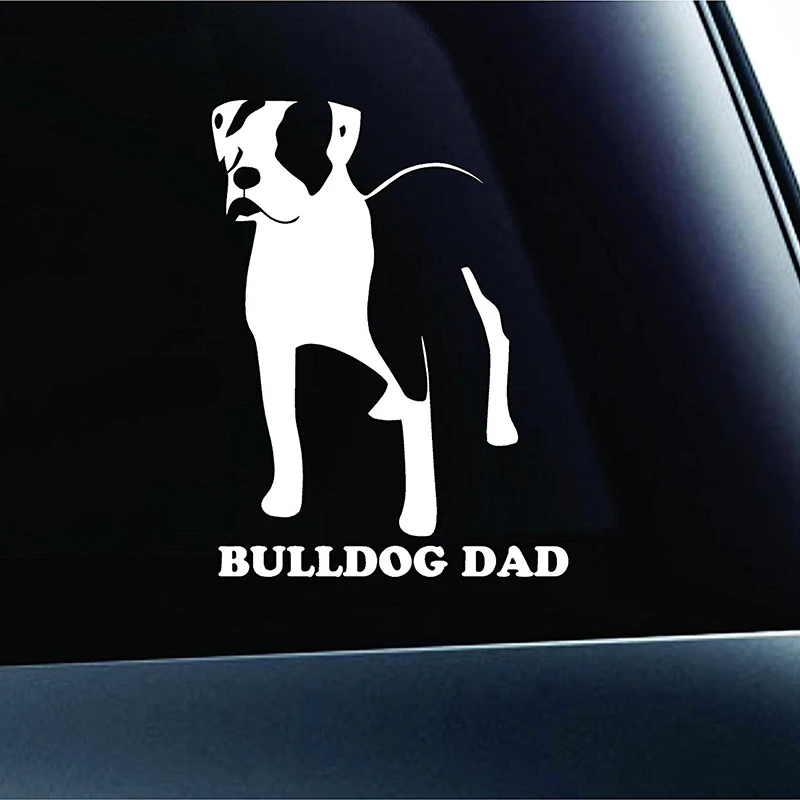 

American Bulldog Dad Dog Symbol Decal Funny Car Truck Sticker Window Cute And Interesting Fashion Sticker Decals