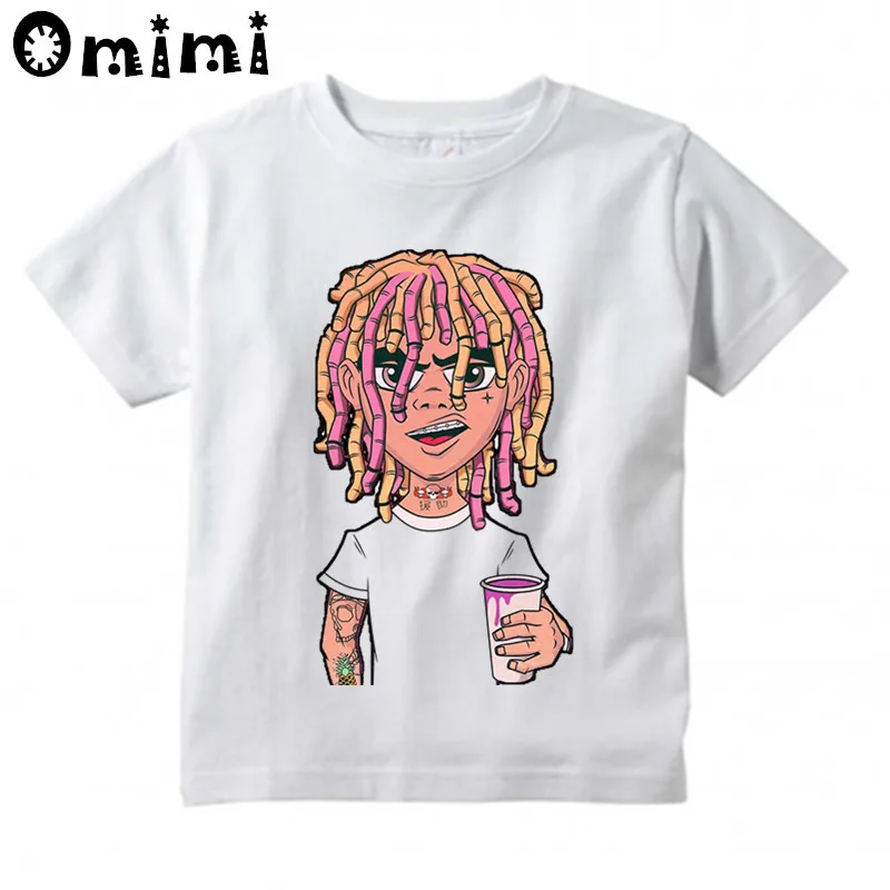 

Boys/Girls Lil Pump Singer Music Design T Shirt Kids Great Casual Short Sleeve Tops Children's Funny T-Shirt