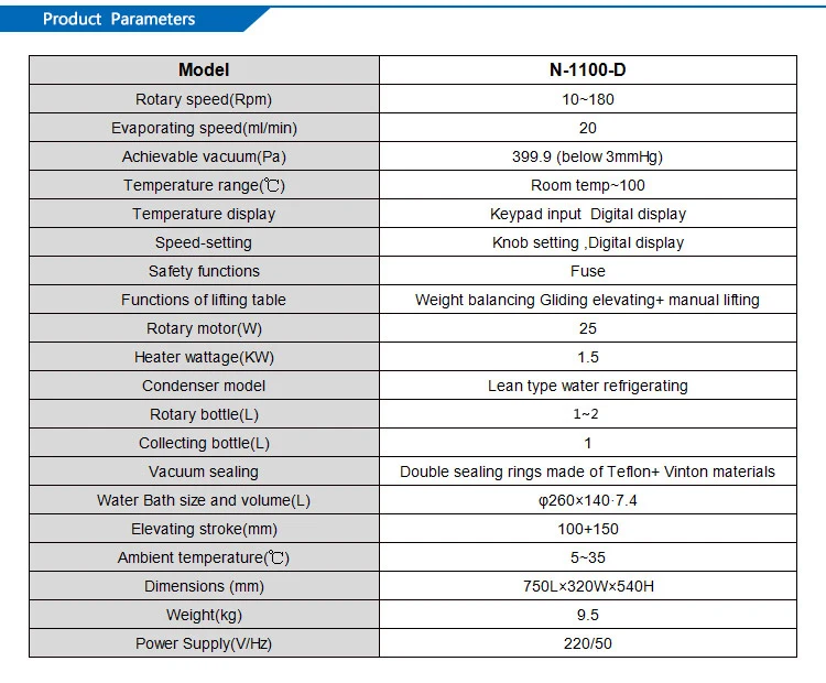 ZOIBKD лучший лабораторный N1100-D небольшой объем роторный испаритель с 110 V/220 V