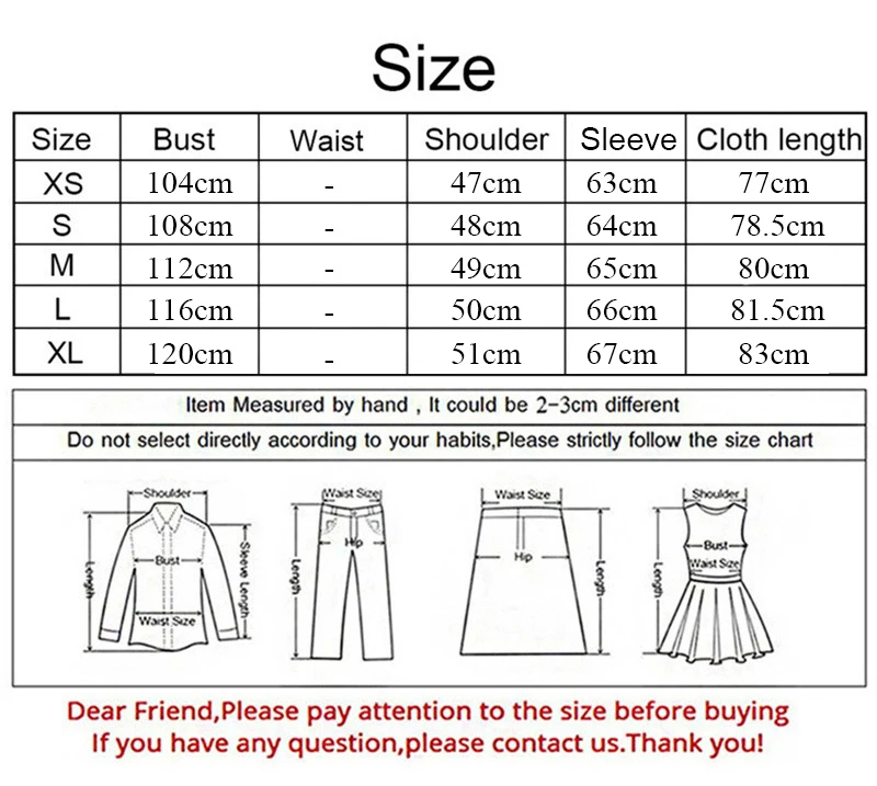 size xs-xl