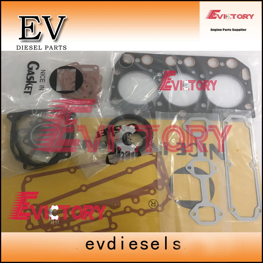 Engine overhauling gasket for yanmar 3TN100 full cylinder head gasket