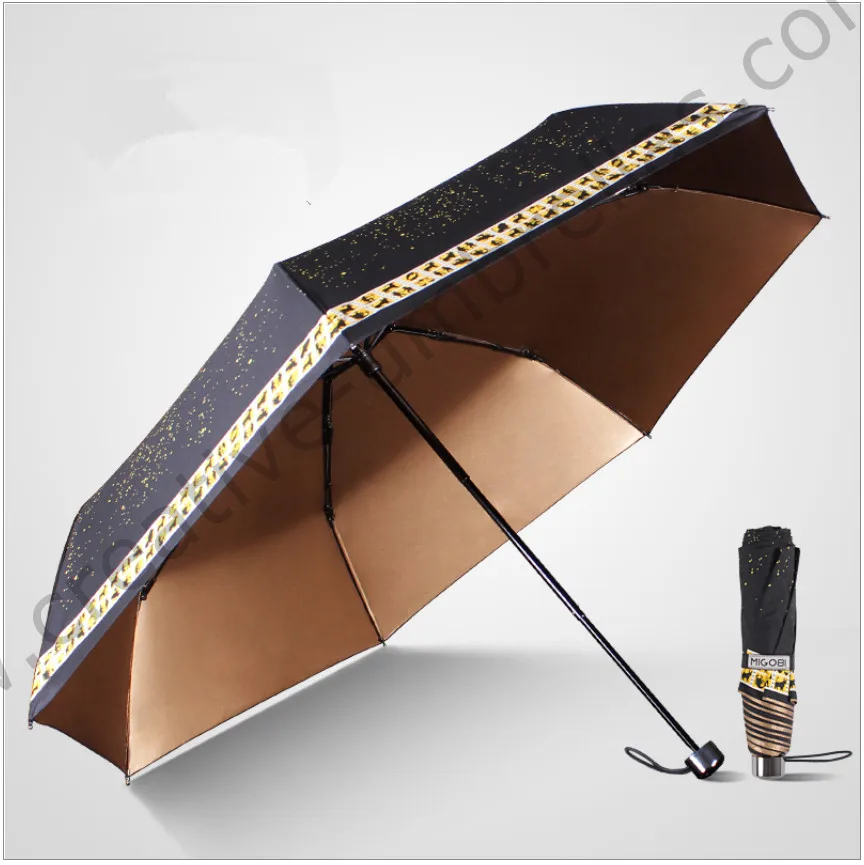 

Anti-thunder fiberglass windproof 5 times colour coating anti-UV parasol pocket Twelve constellations digital 3D print umbrella