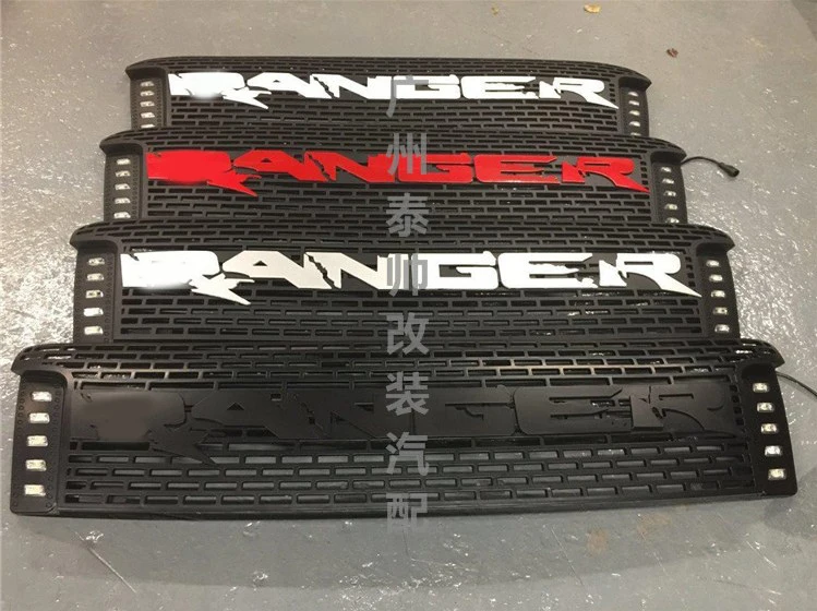 Гонки решетки решетка черный гриль для Ranger T6 txl пикап 2012- бампер