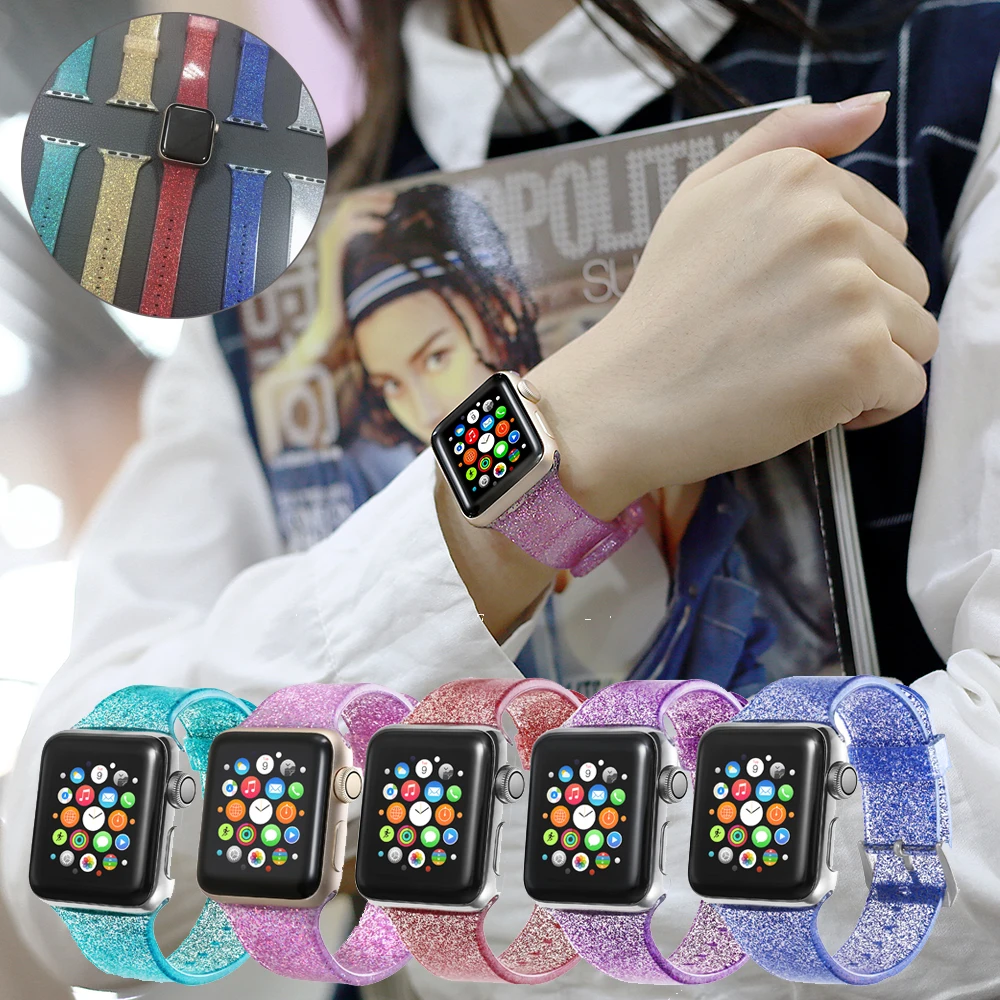 Спортивный мягкий силиконовый ремешок для Apple Watch Series 5 4 3 2 1 44 мм 40 42 38 iWatch 3|Ремешки