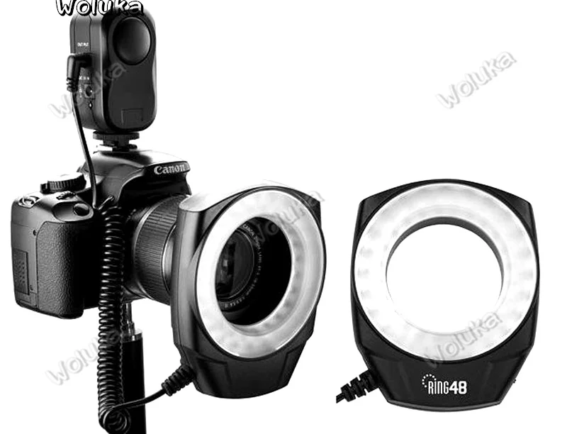 GodoxRING48 Marco Ring Light circular LED Lamp 48PCS Power Rate Semi Power/Full Power Color temperature 5600K-3000K CD50 T03