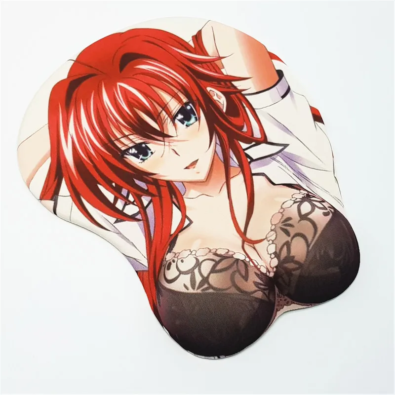 Highschool DXD Rias Gremory сексуальный большой мягкий 3D игровой коврик для мыши H2.8cm