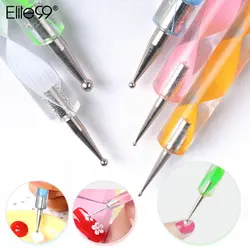 Elite99 Dotting ручки 5 шт. инструменты для дизайна ногтей 2 способа двухсторонняя ручка для рисования DIY дизайн Marbleizing Ручка Набор Маникюрный