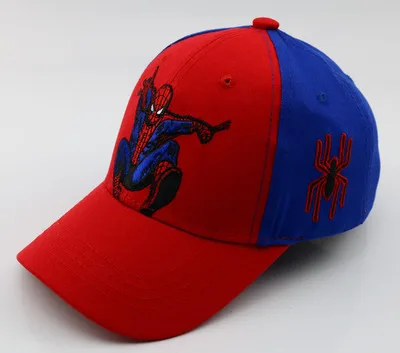 Новые шапки для маленьких мальчиков и девочек с рисунком Человека-паука, новые хлопковые бейсболки с вышивкой для малышей, Детские кепки в стиле хип-хоп для мальчиков и девочек - Цвет: B canvas