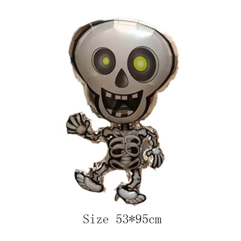 Хэллоуин Тыква призрак воздушные шары Хэллоуин украшения паук фольгированные воздушные шары надувные игрушки летучая мышь Globos вечерние принадлежности на Хэллоуин - Цвет: Skull