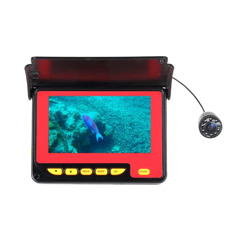 

4.3" Inch HD 1000TVL HD Waterproof Underwater Fishing Video Camera Kit 10 PCS LEDs Video Fish Finder 20M 30M