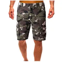 Летние новые европейские и американские мужские камуфляжные шорты с несколькими карманами, комбинезоны, модная спортивная одежда для улицы, Мужская Уличная одежда