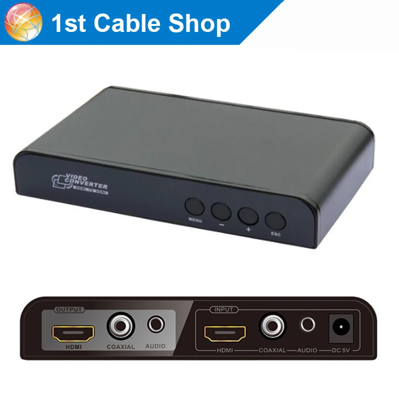 

LKV323 Coaxial HDMI to HDMI Scaler with down&up scaling funtion with coaxia&stereo audio out