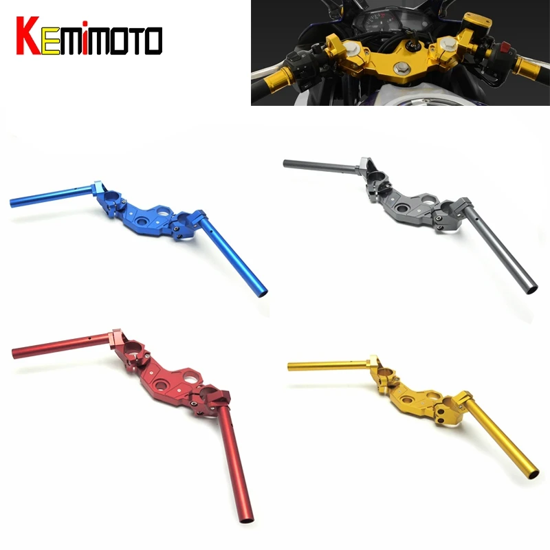 

For Yamaha R3 R25 Adjustable Handlebars Handle Bar Triple Clamp Kit For Yamaha YZF-R3 YZF-R25 2014 2015 2016