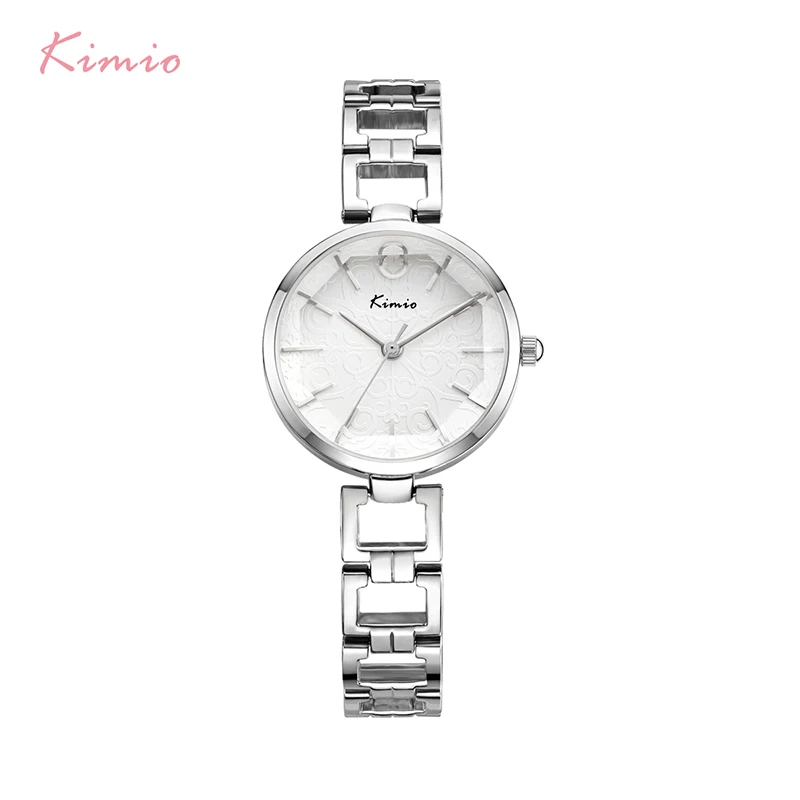 

Kimio Brand Shell Flower Crystal Bacelet Wrist Watch Luxury Dress Quartz Watches For Women Japan Movement