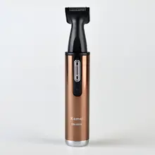 Kemei триммер для носа и Бакенбарды Триммер для волос с микро-грумером km-6629 золото Прямая поставка