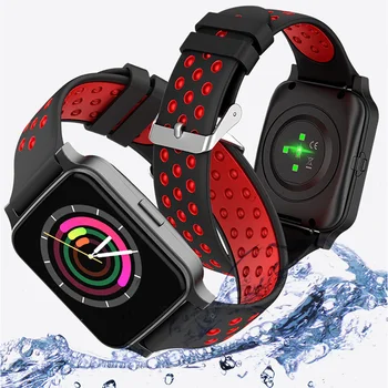 Luxury Big Smart Watch Mens Bluetooth Wristwatch Heart Rate Blood Pressure Oxygen detector Alarm Clock for xiaomi IOS Wristband