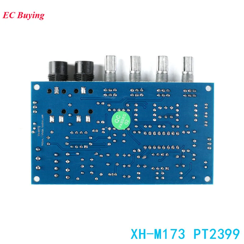 XH-M173 PT2399 цифровой микрофон усилитель модуль реверберации доска караоке AC 12 в блок питания электронный DIY PCB