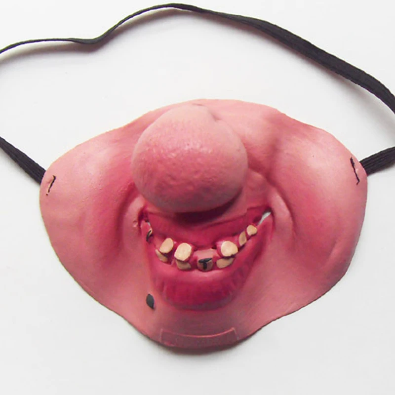 Смешные шутки игрушки для детей взрослых большой нос ужасные латексные маски клоун Косплей Половина лица маскарадный тема вечерние шапки Игрушки