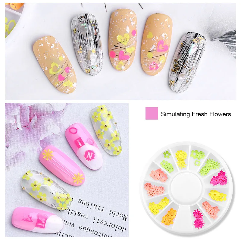 

1pc Hyuna manicure simulation sticker Nail Art Sticker Plate Floral Pattern 12 Grid Manicure DIY Nail Decal Accessories