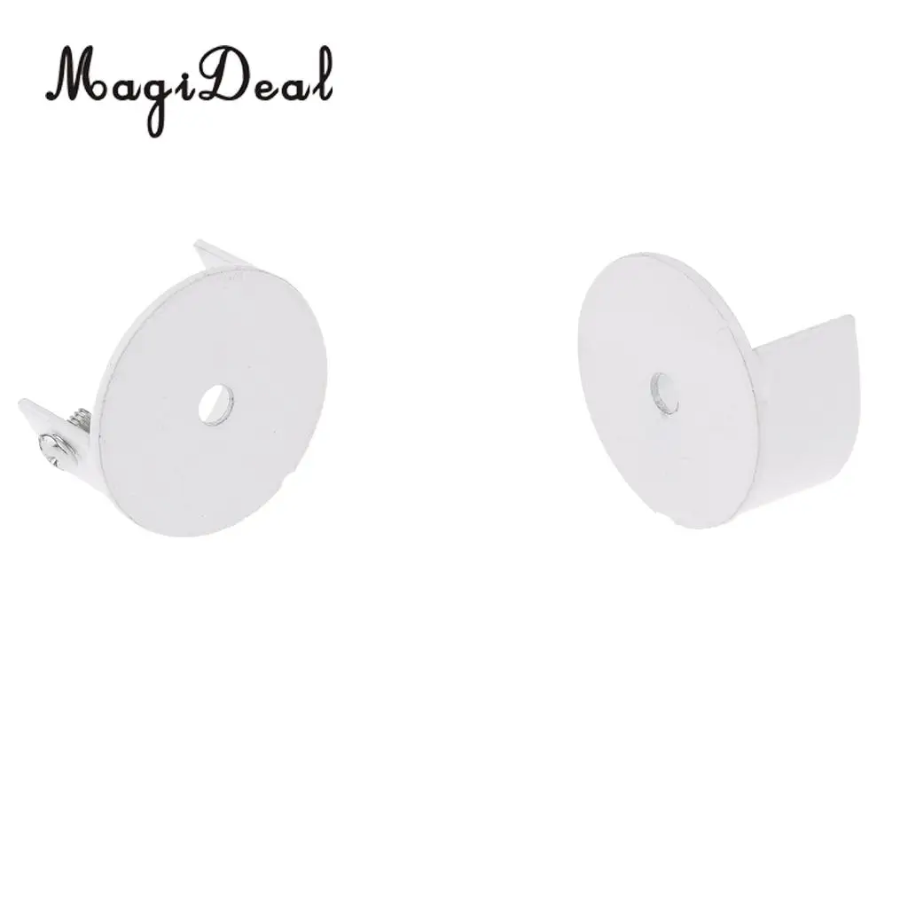 MagiDeal Curtain Pole Recess Wall Bracket Curtain Rods Finials Window Treatment Hardwares