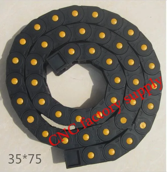 

Free Shipping 1M 35*75 mm Plastic Cable Drag Chain For CNC Machine,Fully Closed Type ,PA66