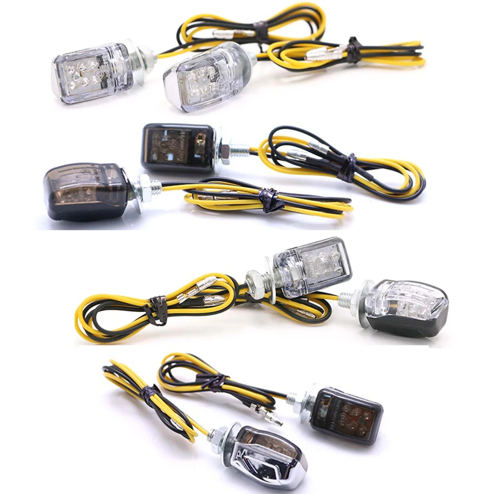 

Motorcycle Led Turn Signals Indicator Light Lamp Amber Light Universal Blinker Flashers For Honda Kawasaki Suzuki Yamaha 12v