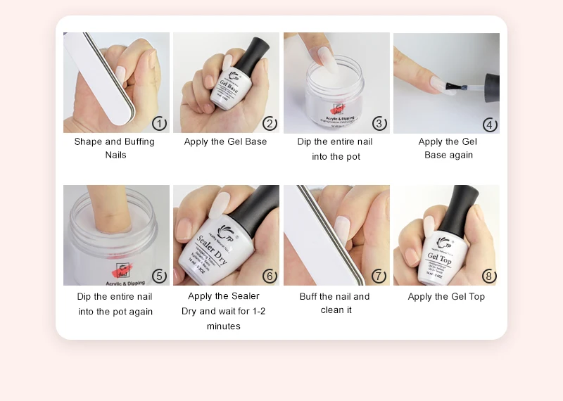 Arte do Unha 4 em 1 Mergulho em pó + 14ml Master Acrílico Mergulho Gel Francês Poeira Escova Bandeja Estender Modelo Arquivo Manicure Ferramenta tp Kit & 14 Cheap Brilho p unha