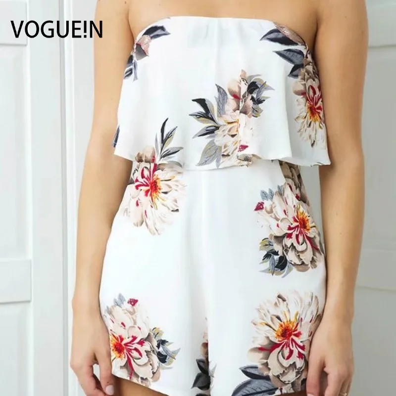 tube top shorts jumpsuit