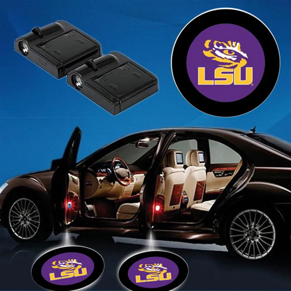 2pcs LOUISIANA STATE UNIVERSITY WIRELESS LED CAR DOOR PROJECTORSin