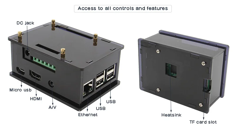 Акриловый чехол прозрачный в виде ракушки для Raspberry Pi HIFI AMP усилители домашние плата расширения и Raspberry Pi 3 Model B + плюс/3B