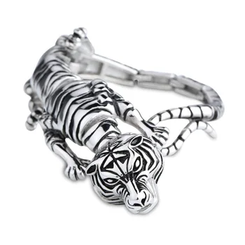 

Fashion popular titanium steel rough bracelet original domineering tiger animal titanium steel bracelet