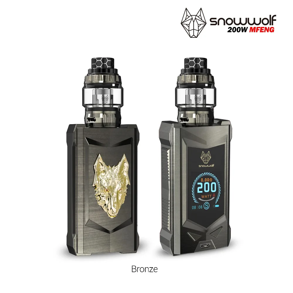 NEWEST electronic cigarette kit vape kit original of sigelei snowwolf mfeng 200W SUPER POWER