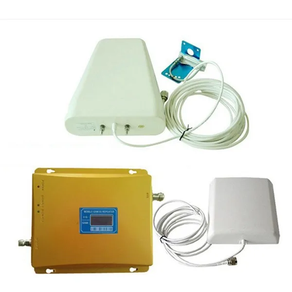 

Full Sets New GSM 3G Repeater Dual Band gsm booster GSM 900 GSM 2100 Mobile Signal Amplifier Cell Phone Signal Repeater