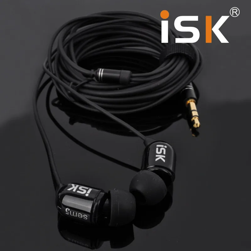 

ISK SEM 5 Earphone Stereo in Ear Monitor Headset 3.5mm Hifi Earbuds for Phone Computers Network K Song Earphones Earbud 3 Meters