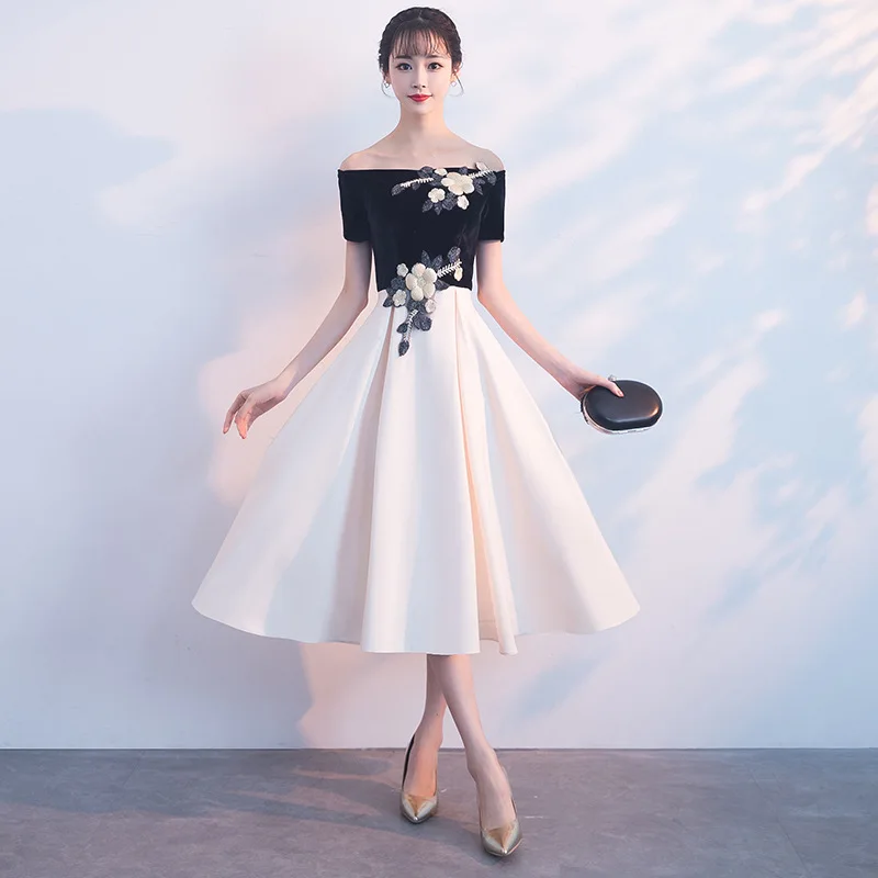 Fashion Evening Dresses For Women Elegant A-Line Prom dresses Lace Appliques Wedding Guest Dress Party Gown Vestidos DS65 (1)