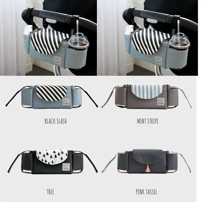 Universal Buggy Baby Pram Organizer Bottle Holder Stroller Caddy Storage Bag Child A ccessories 350*120*120mm