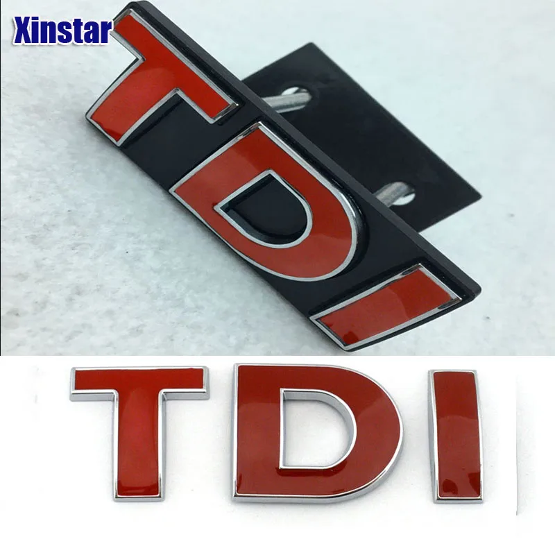 Автомобильные 3D наклейки ABS TDI для volkswagen golf 6 7 polo GTI Sagitar B6 R36 B7L CC Touran|polo gti|sticker for carcar