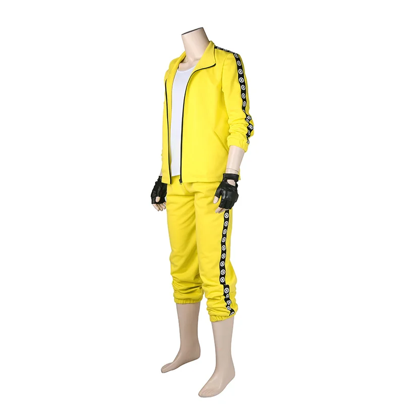  Game PUBG Cosplay Costume Men Yellow Outfit Halloween Carnival Costume