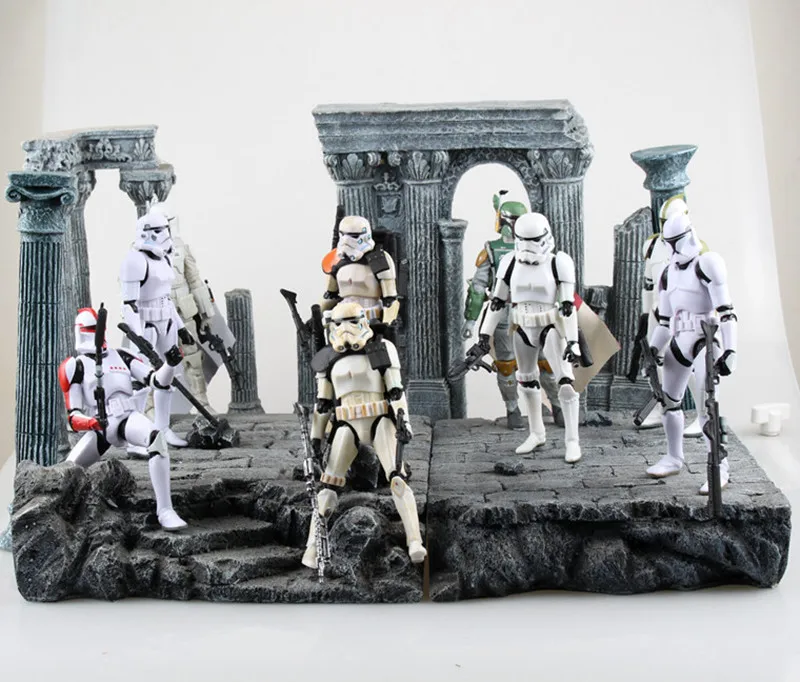 

9 Styles Star Wars Stormtrooper Figure Brinquedos Lightsaber Action Figure Juguetes Darth Vader Star Wars Figures KidsToys ZB058