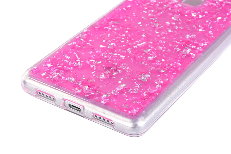 Glitter shining flakes silicone case huawei P9 Lite,P10 Lite (26)