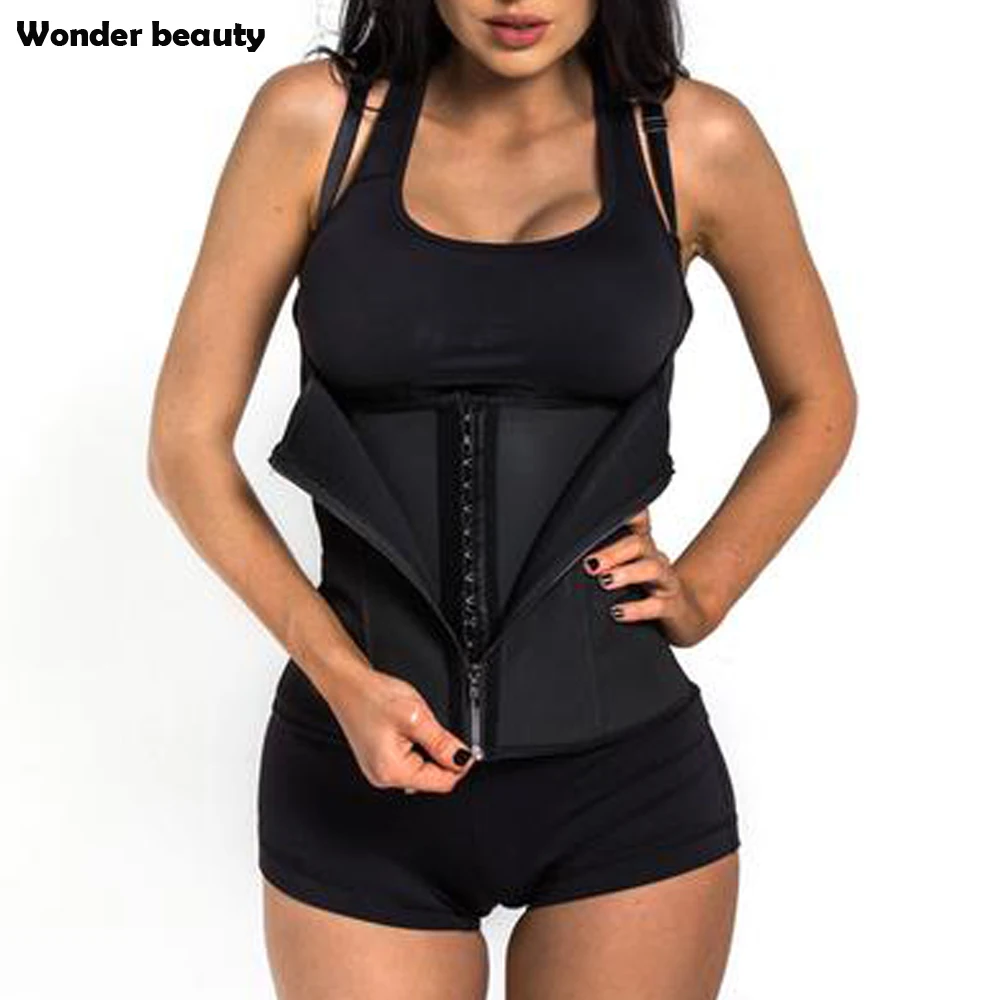 YUMDO Latex Waist Trainer Zip and Clip Body Shaper Vest 6XL Plus Size